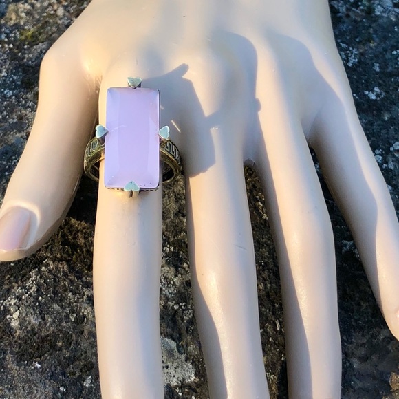 SOLD Rose Quartz Ring - Picture 2 of 8